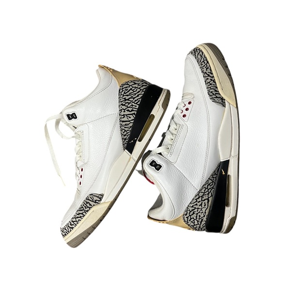 Air Jordan Retro III White Cement Sneakers 2011 size 13 - Picture 2 of 12